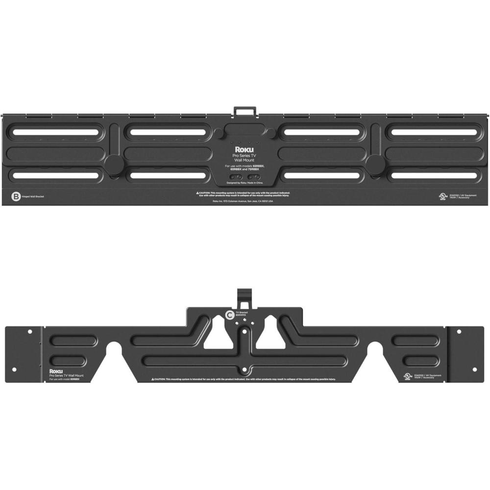 imageRoku Wall Mount Kit for 75Inch Pro Series TV  UltraSlim with Minimalist Flat Design  Hinged TV Mount and Kickstand for Easy Access to Cables55