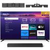 imageRoku Smart TV  55Inch Pro Series QLED RokuTV TV Wall Mount ampamp Wireless Soundbar Bundle
