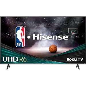Hisense 65-Inch Class R6 Series 4K UHD Smart Roku TV with Alexa Compatibility, Dolby Vision HDR, DTS Studio Sound, Game Mode (65R6G),Black(50-Inch)