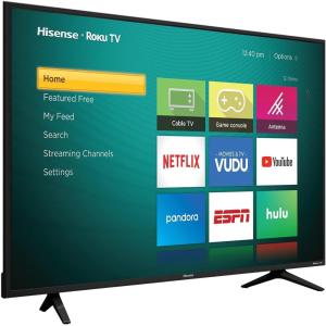 Hisense 65-Inch Class R6 Series 4K UHD Smart Roku TV with Alexa Compatibility, Dolby Vision HDR, DTS Studio Sound, Game Mode (65R6G),Black(65 in)