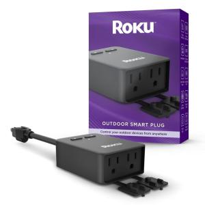 Roku Smart Home Indoor Smart Plug, 2-Pack – WiFi Smart Plugs Works with Alexa & Google Assistant, No Hub Required – Custom Scheduling Timer & Multi-Outlet Sync – Easy-to-Setup Smart Home Products(Outdoor Smart Plug)