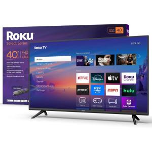 Roku Smart TV 2025 – 32-Inch Select Series, 1080p Full HD TV – Roku TV with Voice Remote – Flat Screen LED Television with Wi-Fi for Streaming Live Local News, Sports, Family Entertainment(40″)