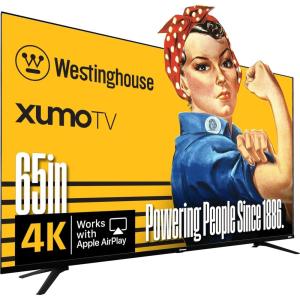 Westinghouse 24-inch Smart TV, HD Xumo TV with Voice Remote, Flat Screen Television w/Dolby Atmos, Bluetooth, Apple AirPlay, Wi-Fi & Mobile Connectivity(65 Inch – 4K)