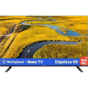 Westinghouse Edgeless Roku TV – 43 Inch Smart Television, 1080P LED FHD w/Wi-Fi & Mobile App Connectivity, Flat Screen Compatible w/Apple AirPlay, Alexa, & Google Assistant(32 Inch)