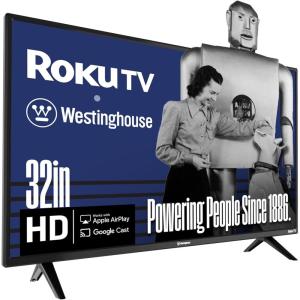 Westinghouse Roku TV – 32 Inch Smart TV, HD Television with Wi-Fi Connectivity and Mobile App, Flat Screen, Bluetooth, Compatible with Apple AirPlay, Alexa and Google Assistant(32 Inch)