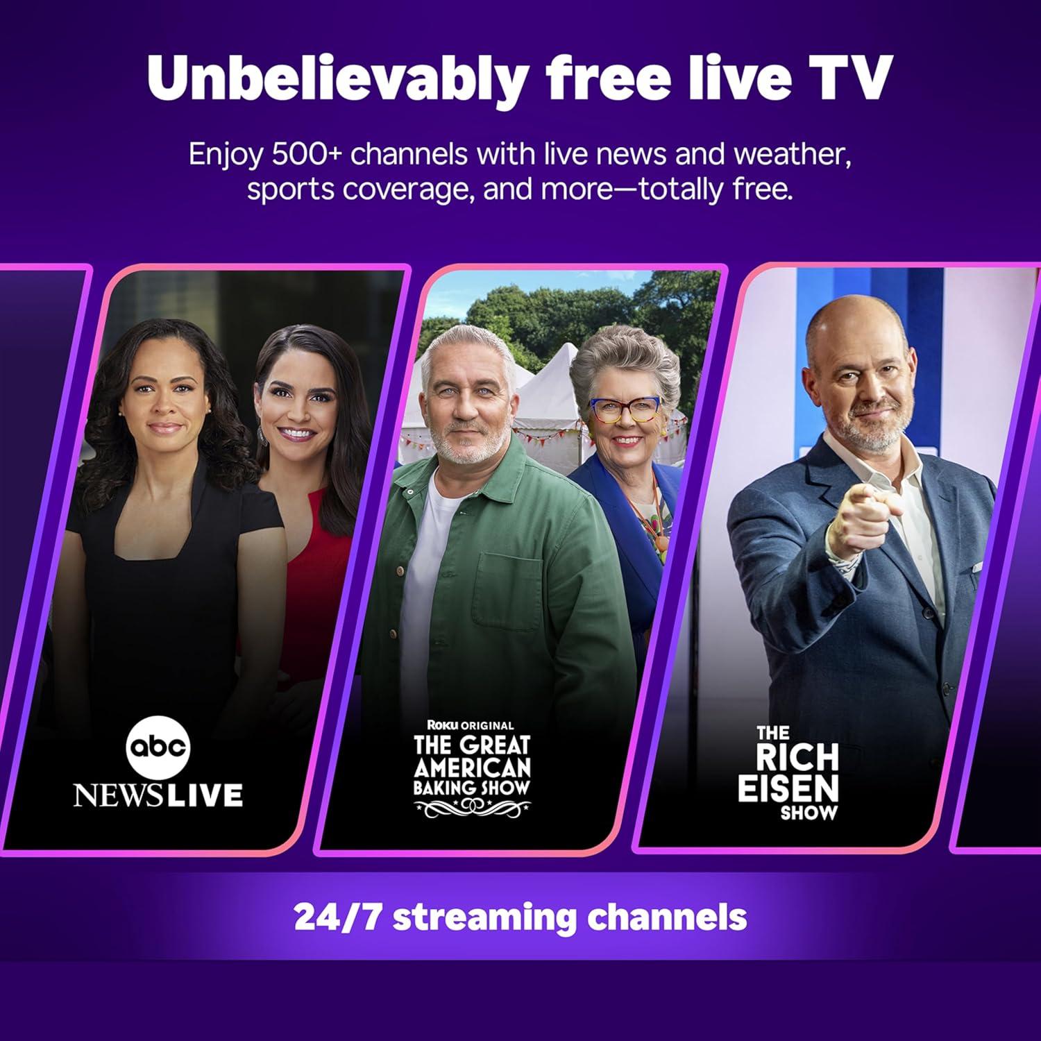 imageRoku 40quot Select Series 1080p Full HD Smart RokuTV with Voice Remote Bright Picture Customizable Home Screen and Free TV32