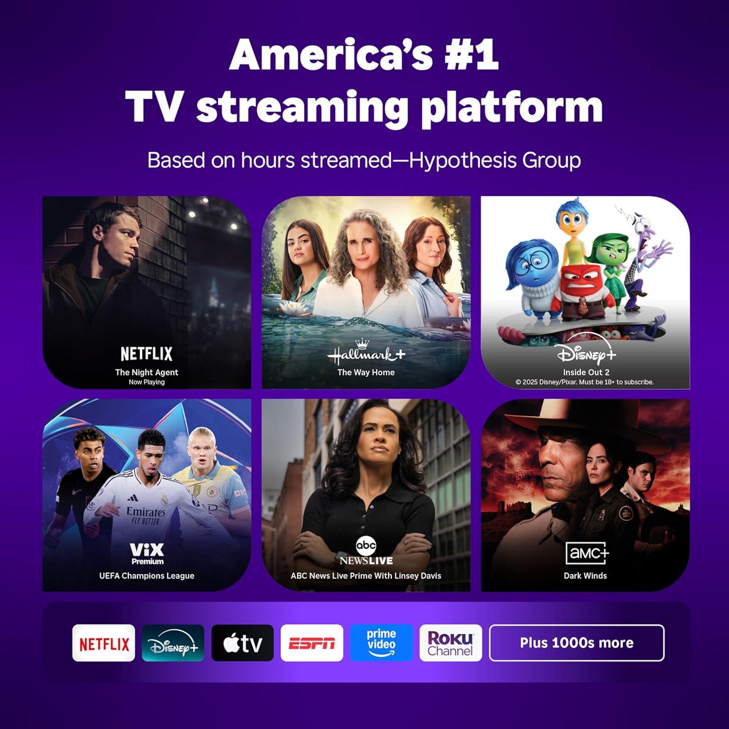 imageRoku 40quot Select Series 1080p Full HD Smart RokuTV with Voice Remote Bright Picture Customizable Home Screen and Free TV32