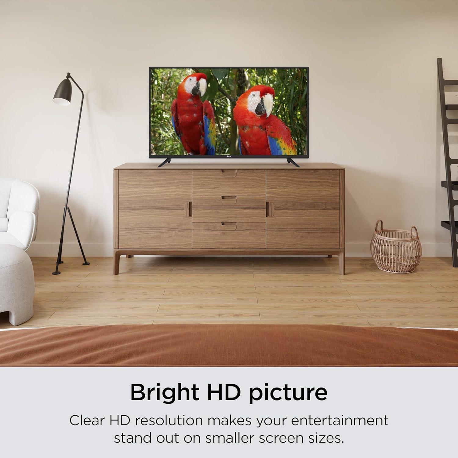 imageRoku Smart TV 2025 24Inch Select Series 720p HD TV Roku TV with Voice Remote Flat Screen LED Television with WiFi for Streaming Live Local News Sports Family Entertainment32