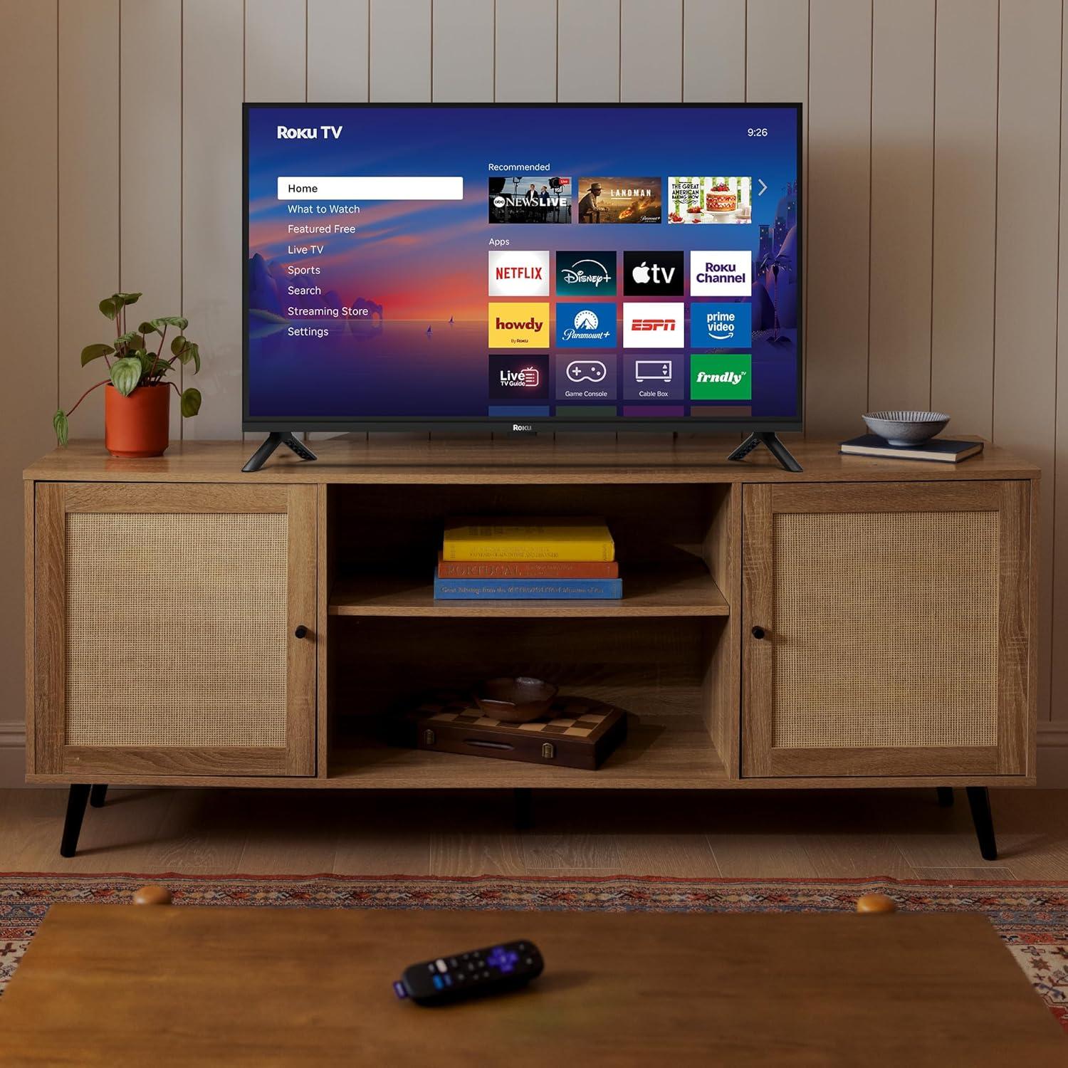 image:imageRoku Smart TV 2026 32Inch Select Series 720p HD TV RokuTV with Voice Remote Flat Screen LED Television with WiFi for Streaming Live Local News Sports amp Movies Bluetooth Headphone Mode32