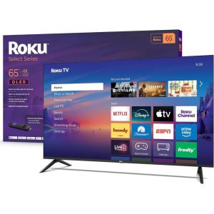 Roku Smart TV – 43-Inch Select Series, 4K HDR TV – Roku TV with Roku Remote – Flat Screen LED Television with Wi-Fi for Streaming Live Local News, Sports, Family Entertainment(4K QLED)