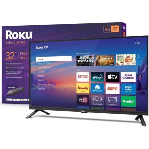 Roku Smart TV 2026 – 32-Inch Select Series, 1080p Full HD TV – Roku TV with Voice Remote – Flat Screen LED Television with Wi-Fi for Streaming Live Local News Sports & Movies, Bluetooth Headphone Mode(32″)