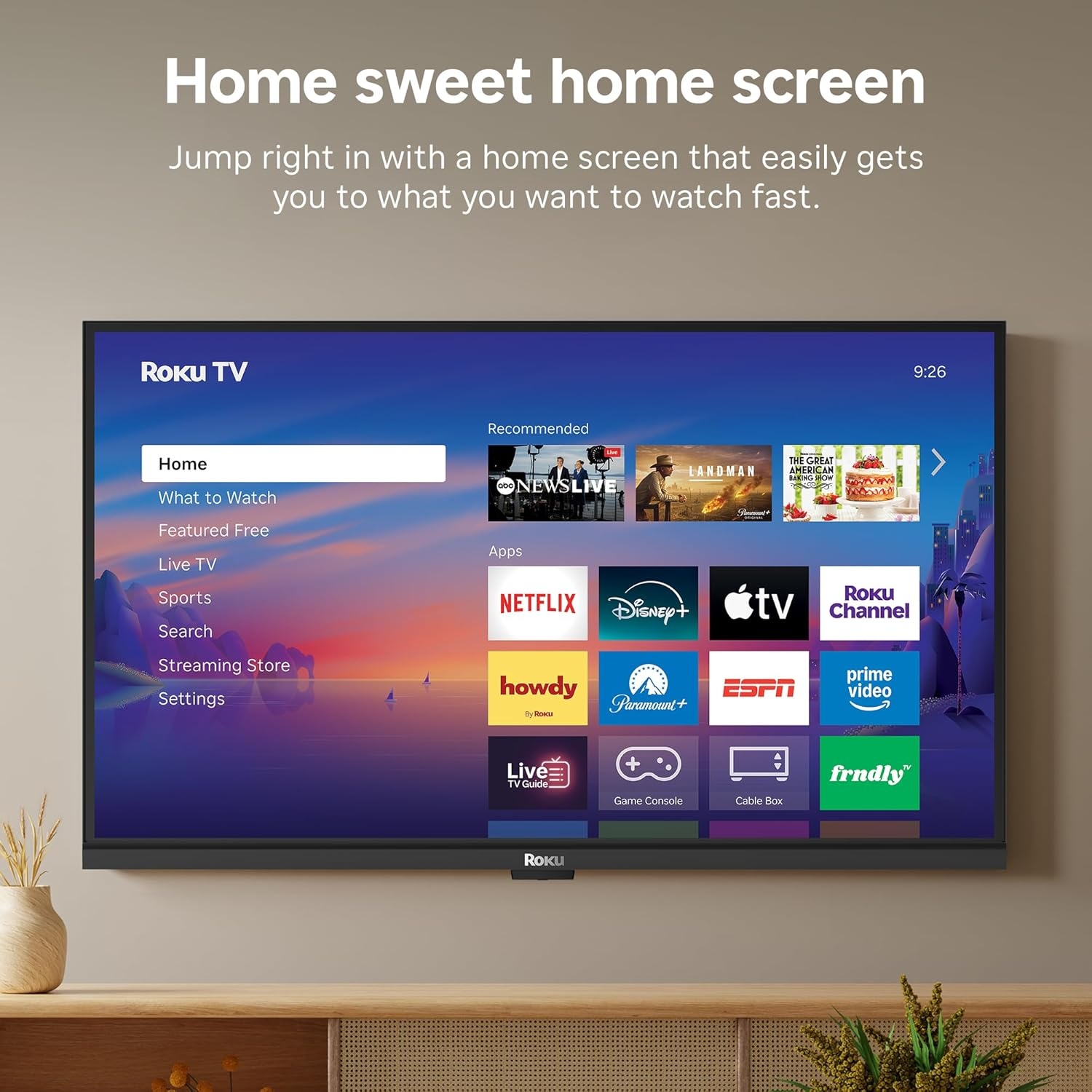 image:imageRoku Smart TV 2026 24Inch Select Series 720p HD TV Roku TV with Voice Remote Flat Screen LED Television with WiFi for Streaming Live Local News Sports amp Movies Bluetooth Headphone Mode24