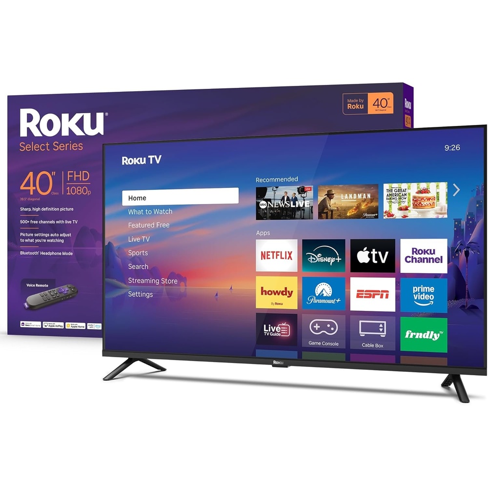 image:imageRoku Smart TV 2026 24Inch Select Series 720p HD TV Roku TV with Voice Remote Flat Screen LED Television with WiFi for Streaming Live Local News Sports amp Movies Bluetooth Headphone Mode40