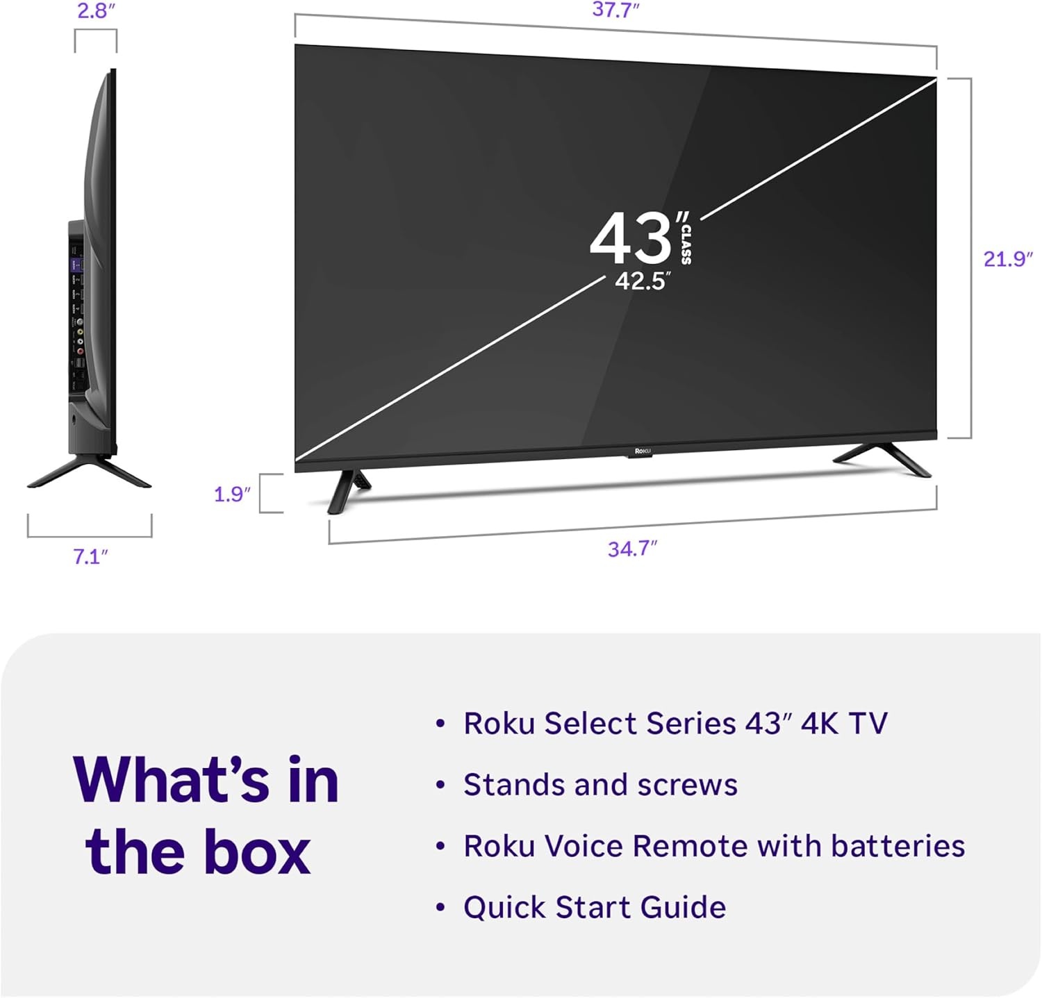 image:imageRoku Smart TV 2026 85Inch Select Series 4K QLED TV Roku TV with Voice Remote Flat Screen QLED Television with WiFi for Streaming Live Local News Sports amp Movies Bluetooth Headphone Mode4K