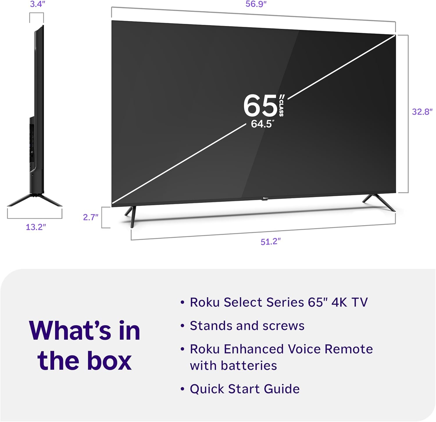 image:imageRoku Smart TV 2026 85Inch Select Series 4K QLED TV Roku TV with Voice Remote Flat Screen QLED Television with WiFi for Streaming Live Local News Sports amp Movies Bluetooth Headphone Mode4K