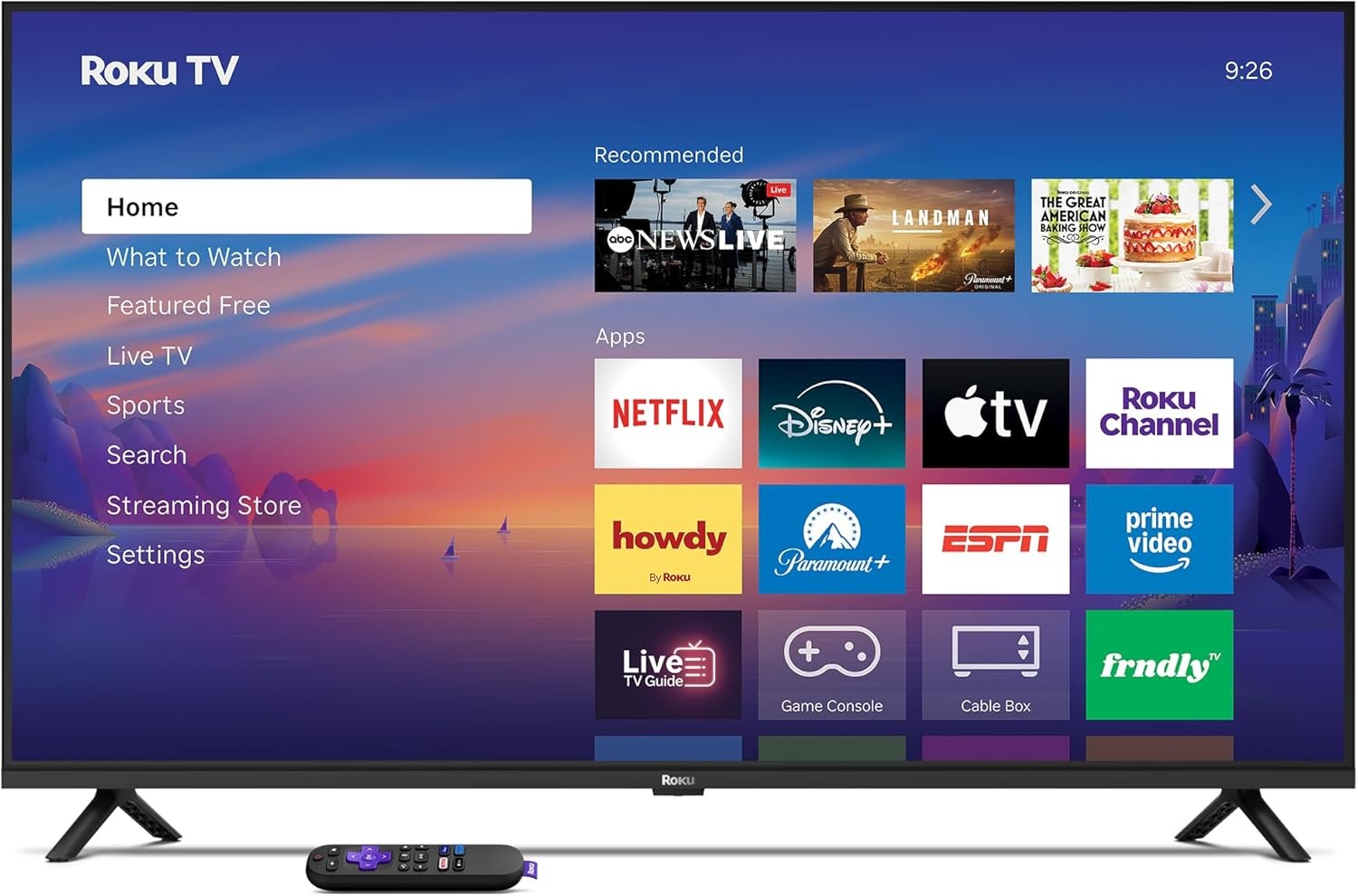 image:imageRoku Smart TV 2026 85Inch Select Series 4K QLED TV Roku TV with Voice Remote Flat Screen QLED Television with WiFi for Streaming Live Local News Sports amp Movies Bluetooth Headphone Mode4K