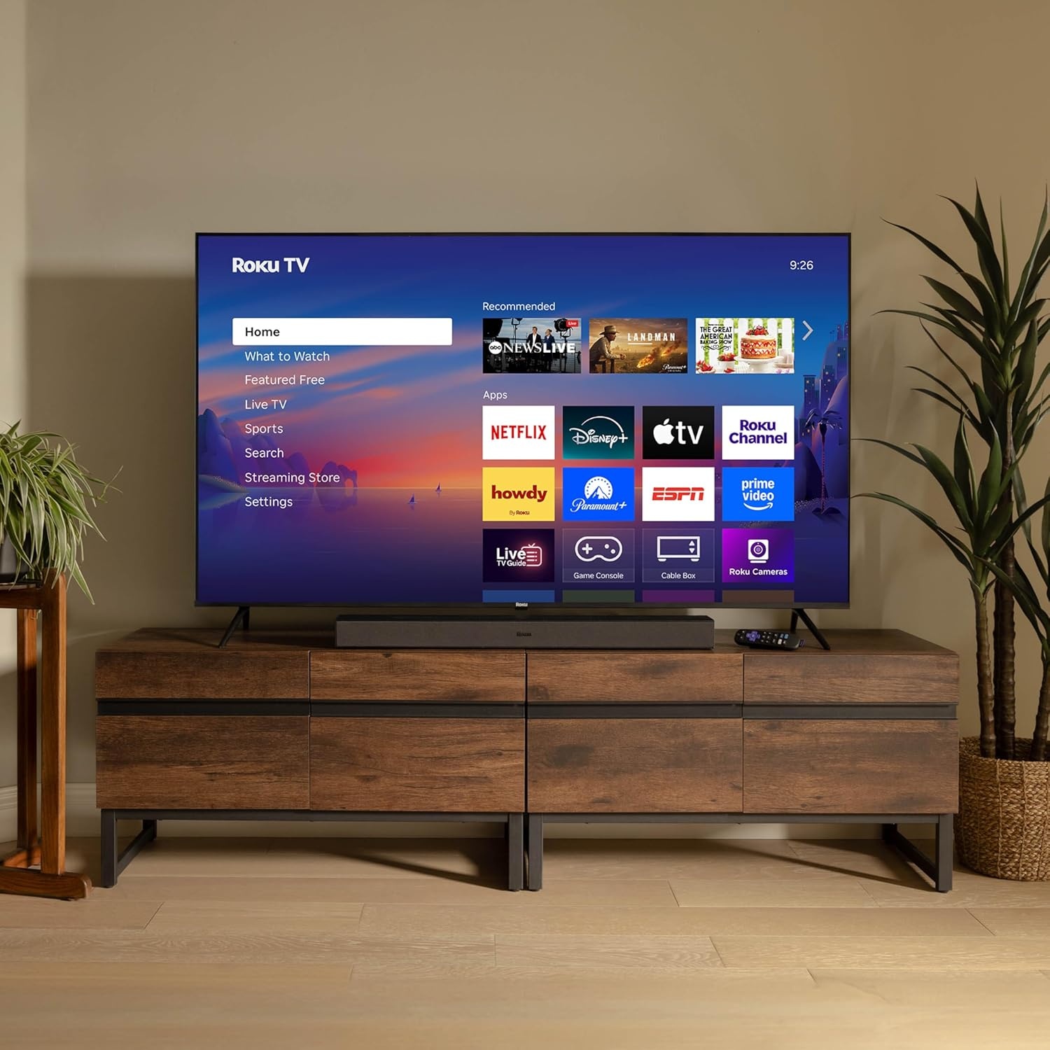 image:imageRoku Smart TV 2026 85Inch Select Series 4K QLED TV Roku TV with Voice Remote Flat Screen QLED Television with WiFi for Streaming Live Local News Sports amp Movies Bluetooth Headphone Mode4K